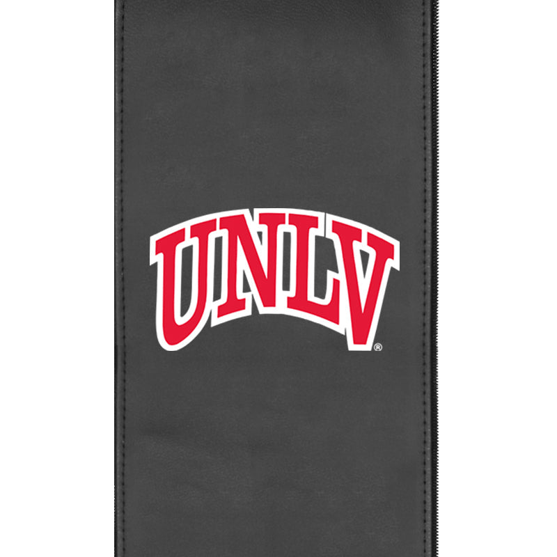 Silver Loveseat with UNLV Rebels Logo