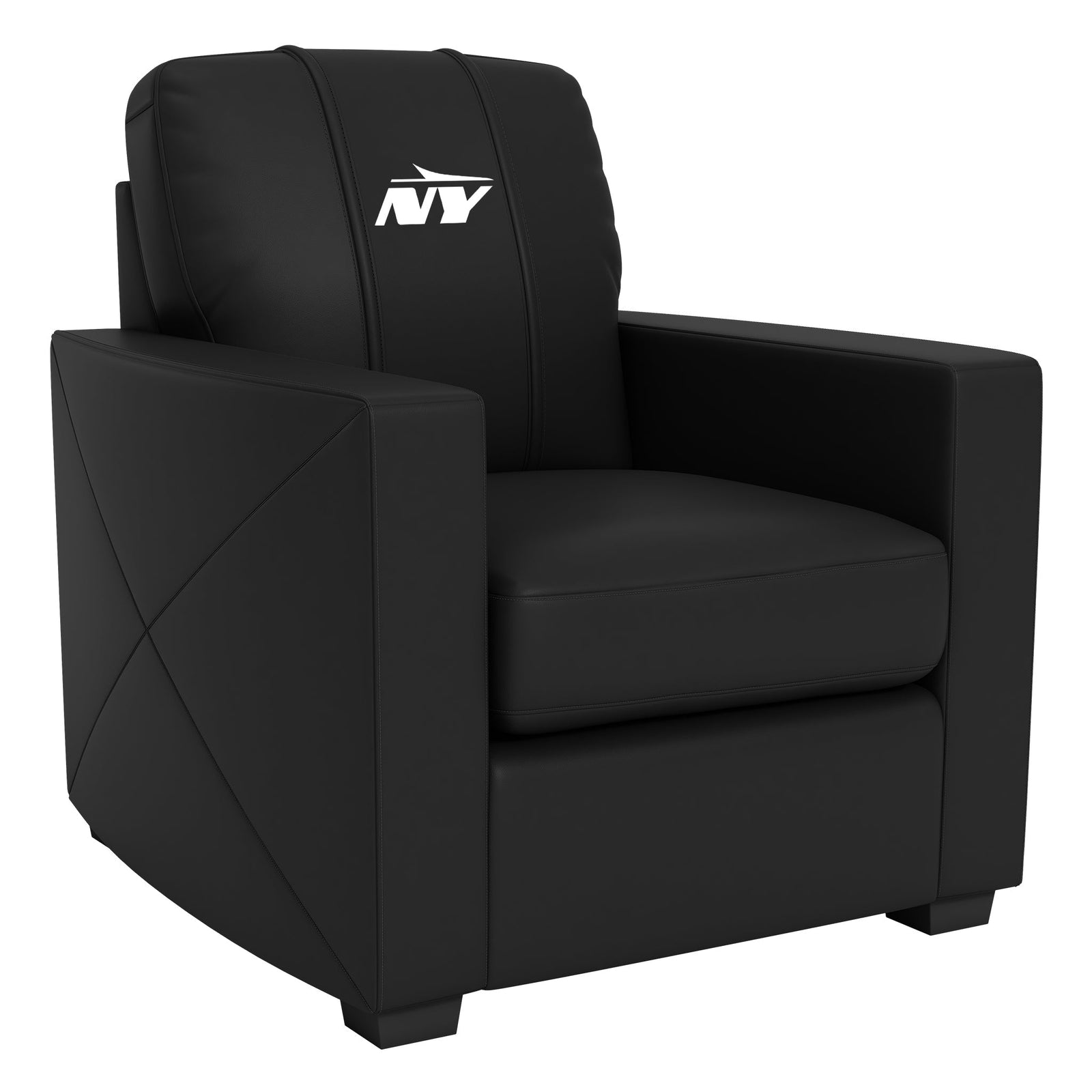 Silver Club Chair with  New York Jets Legacy Alternate Logo