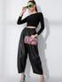 PU Wide-Leg Pants, Wall Street | Women - BYMANYC ® New York