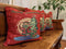DaDa Bedding Red Santa Claus Christmas Woven Tapestry Throw Pillow Cover - 16" x 16" (17615)