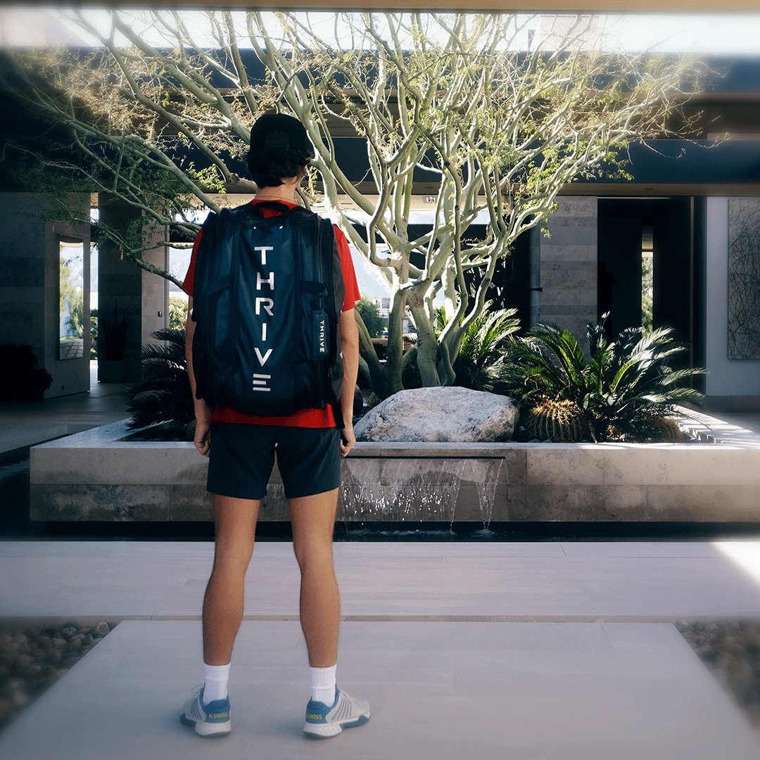 Elite Pro Tour Bag w/shoe bag- BLACK - Pickleball Bag