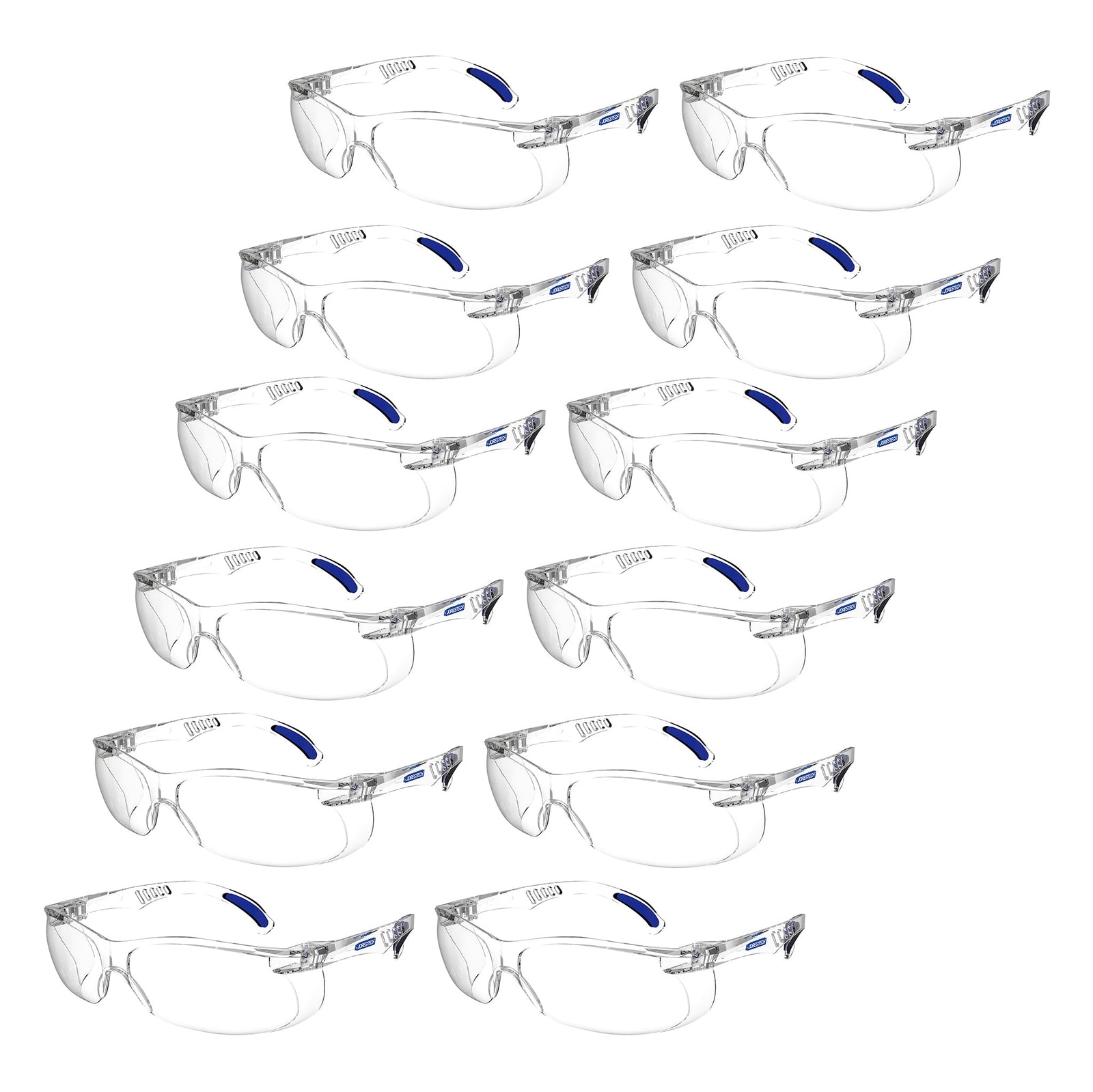 Panoramic Safety Glasses with Side Shields for High Impact Protection