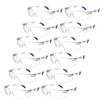 Panoramic Safety Glasses with Side Shields for High Impact Protection