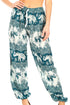 Sakkas Akilla Women's Loose Printed Yoga Elephant Pants Elastic Waist w/Pocket