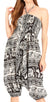 Sakkas Valdis Women's Boho Harem Loose Baggy Jumpsuit Pants Elephant Smock Elastic