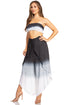 Sakkas Vanessa Women's Bandeau Tube Top & Wide leg Gaucho Pants Set Palazzo Boho