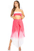 Sakkas Vanessa Women's Bandeau Tube Top & Wide leg Gaucho Pants Set Palazzo Boho