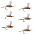 Hares Ear Parachute Classic Dry Fly - 6 Flies Hook Size 18