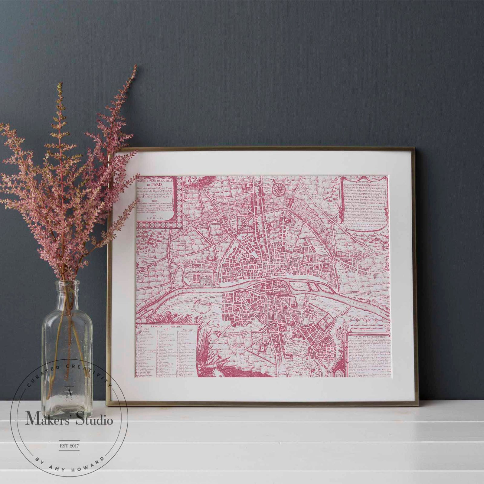 Paris Map - Mesh Stencil 18x24