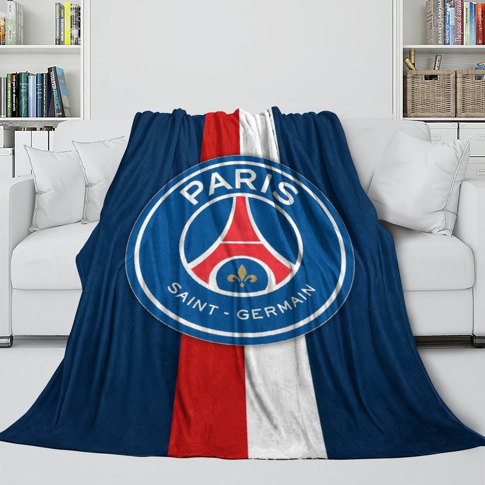 Paris Saint-Germain Blanket Flannel Throw Room Decoration