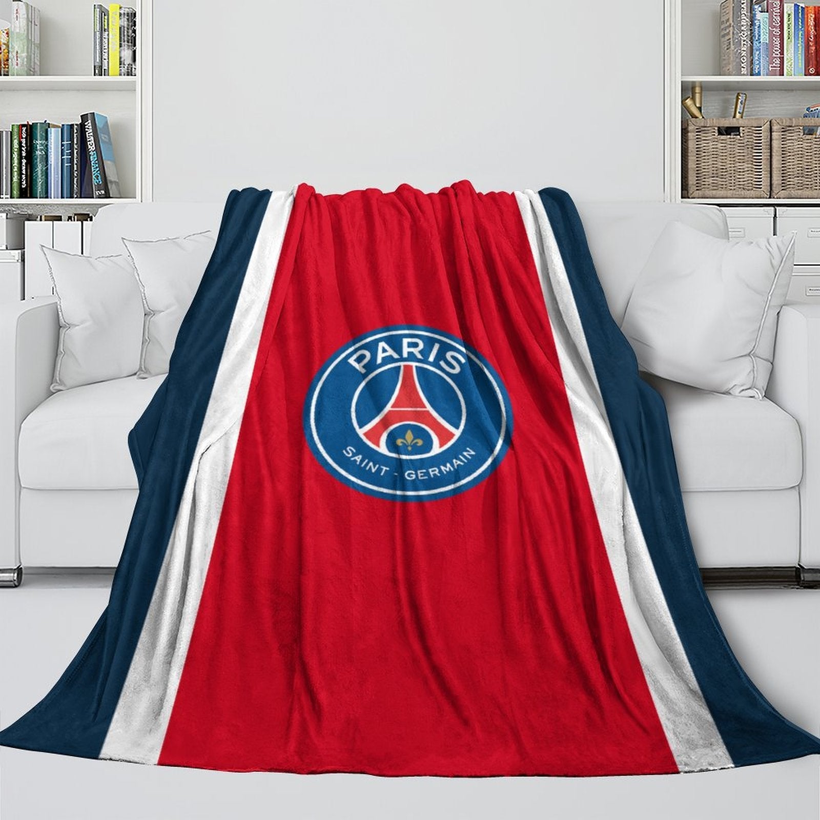 Paris Saint-Germain Blanket Flannel Throw Room Decoration