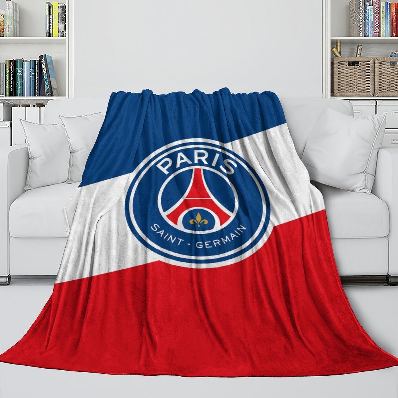Paris Saint-Germain Blanket Flannel Throw Room Decoration