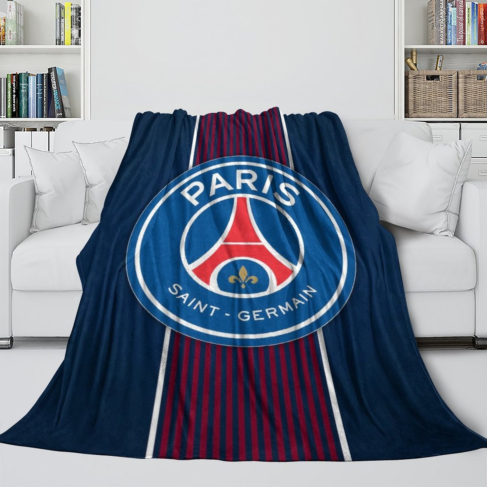Paris Saint-Germain Blanket Flannel Throw Room Decoration