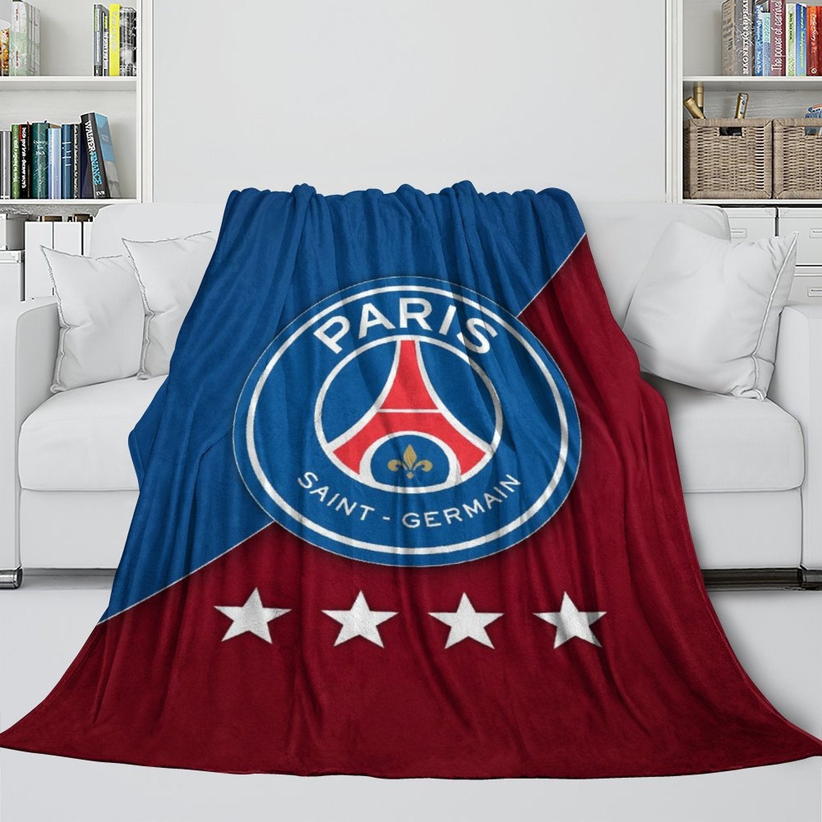 Paris Saint-Germain Blanket Flannel Throw Room Decoration