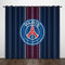 Paris Saint-Germain Football Club Curtains Pattern Blackout Window Drapes