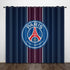 Paris Saint-Germain Football Club Curtains Pattern Blackout Window Drapes