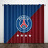 Paris Saint-Germain Football Club Curtains Pattern Blackout Window Drapes