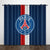 Paris Saint-Germain Football Club Curtains Pattern Blackout Window Drapes