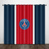 Paris Saint-Germain Football Club Curtains Pattern Blackout Window Drapes