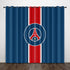 Paris Saint-Germain Football Club Curtains Pattern Blackout Window Drapes