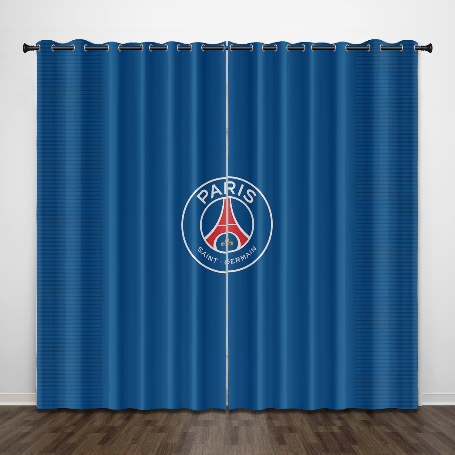 Paris Saint-Germain Football Club Curtains Pattern Blackout Window Drapes