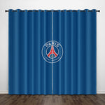 Paris Saint-Germain Football Club Curtains Pattern Blackout Window Drapes