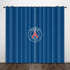 Paris Saint-Germain Football Club Curtains Pattern Blackout Window Drapes