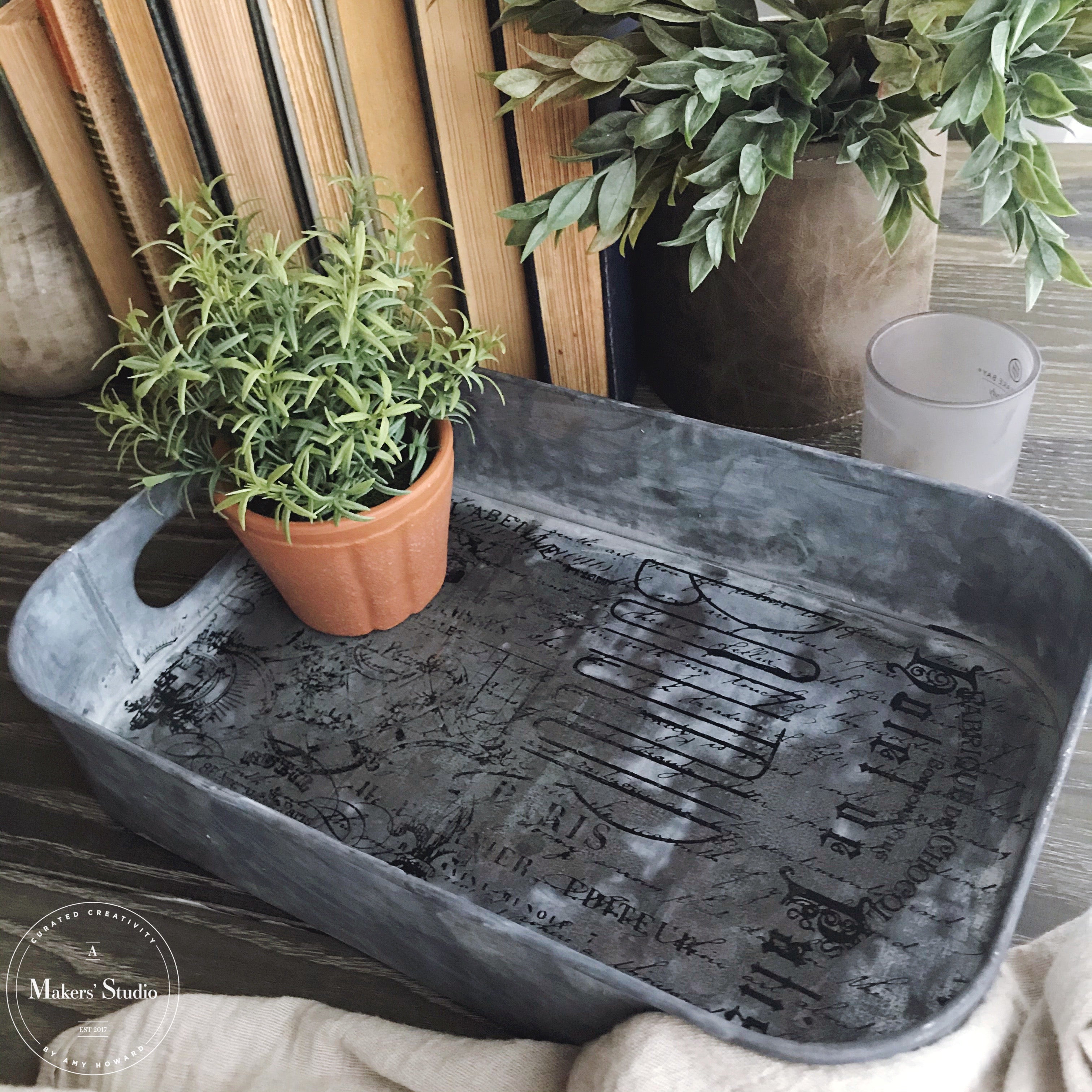 Parisian Script - Mesh Stencil 12x18