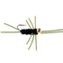 Barbless Pat's Rubber Legs Tungsten Bead Jigged Black Euro Nymph  - Set of 6 Flies Hook Size 10