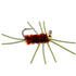 Barbless Pat's Rubber Legs Tungsten Bead Jigged Brown Euro Nymph  - Set of 6 Flies Hook Size 10