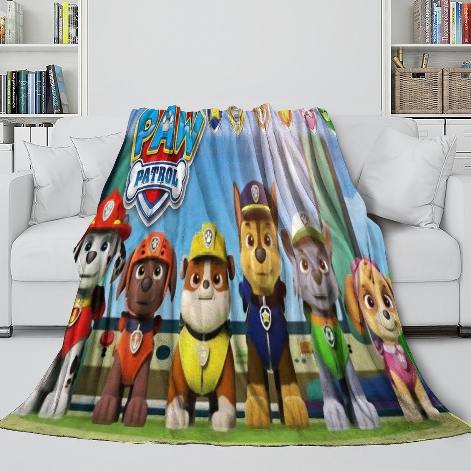 Paw Patrol 2025 Blanket Flannel Throw Room Decoration