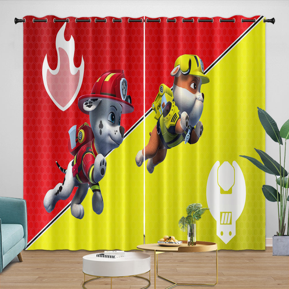 Paw Patrol 2025 Curtains Pattern Blackout Window Drapes