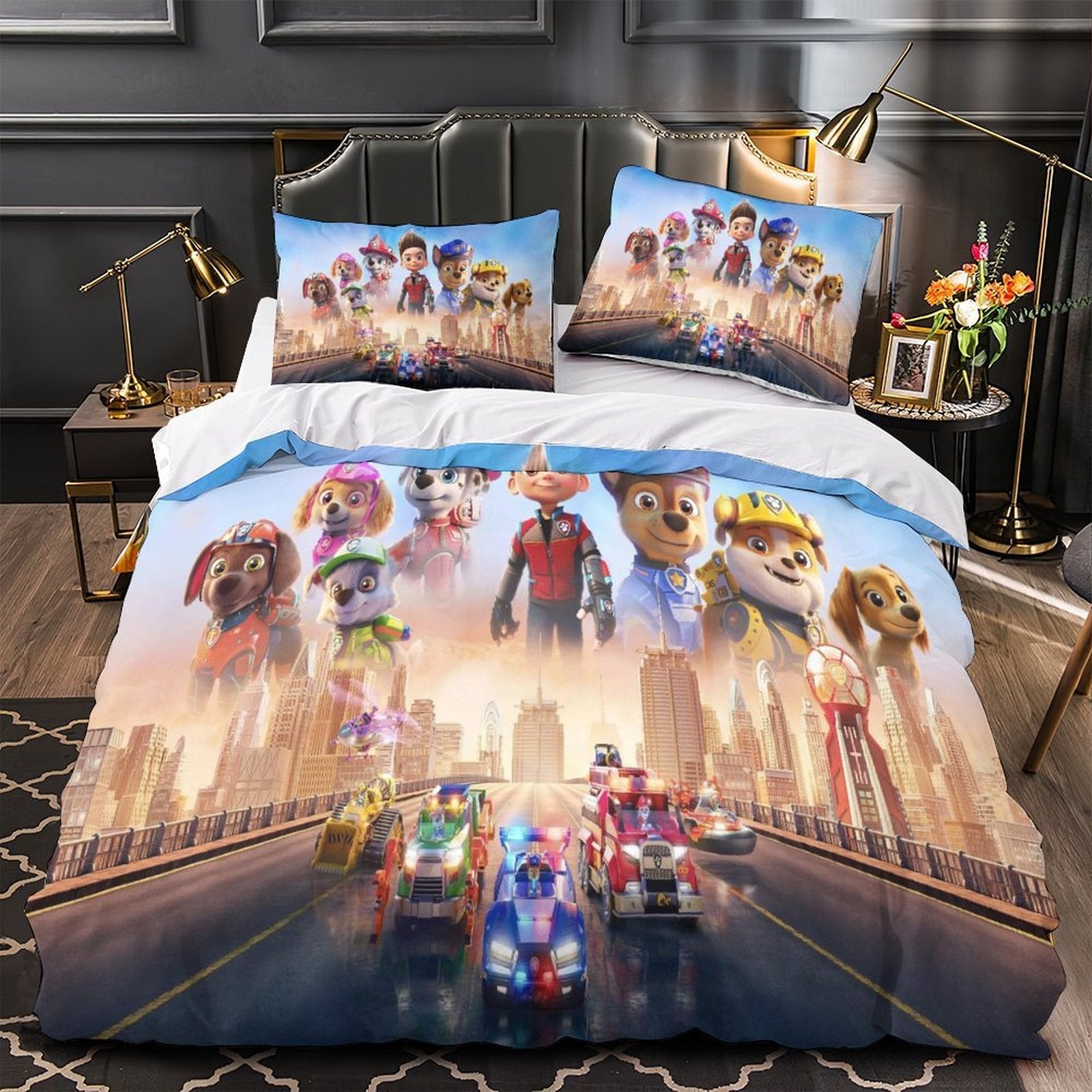 Paw Patrol 2025 Duvet Cover Pattern Bedding Set Without Filler