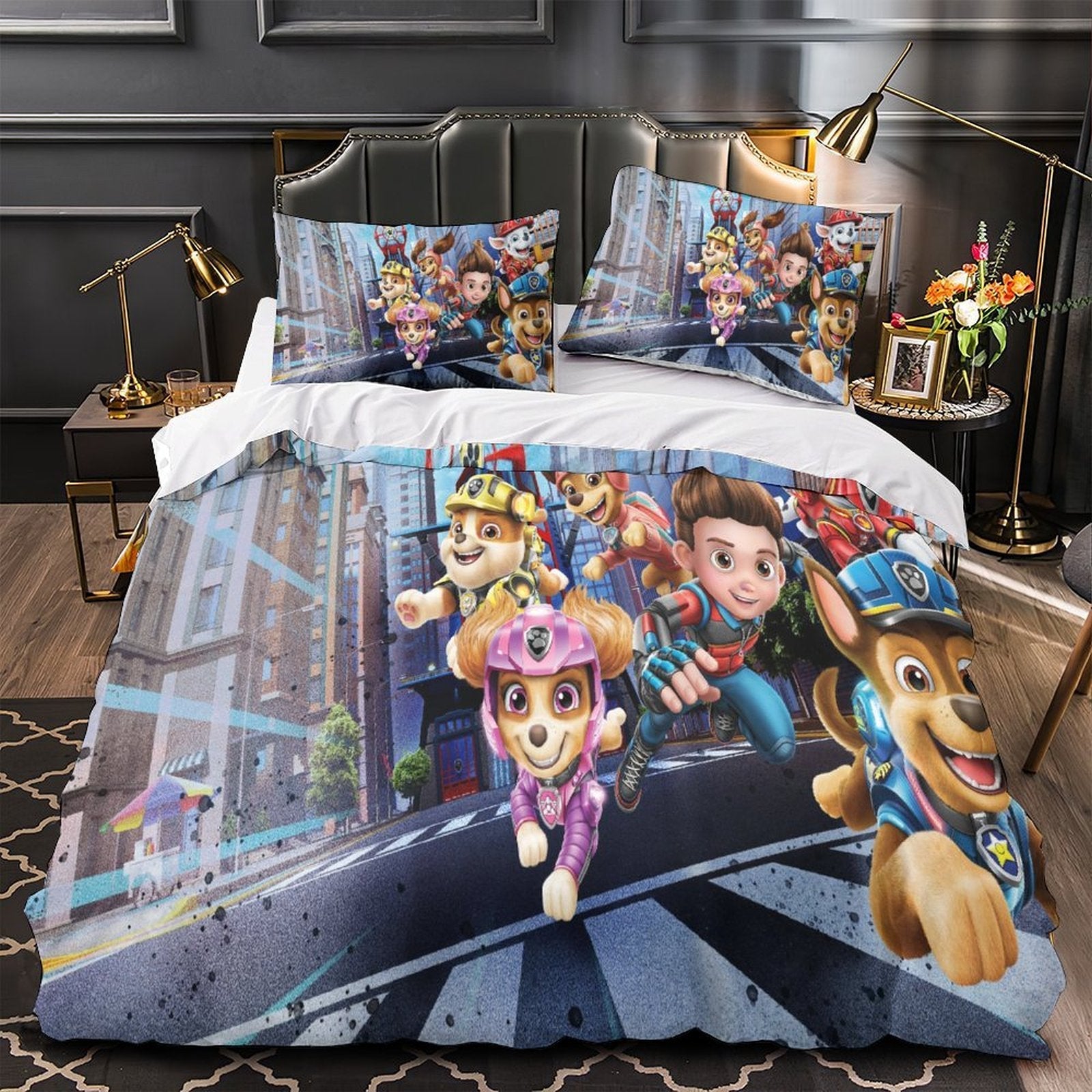 Paw Patrol 2025 Duvet Cover Pattern Bedding Set Without Filler