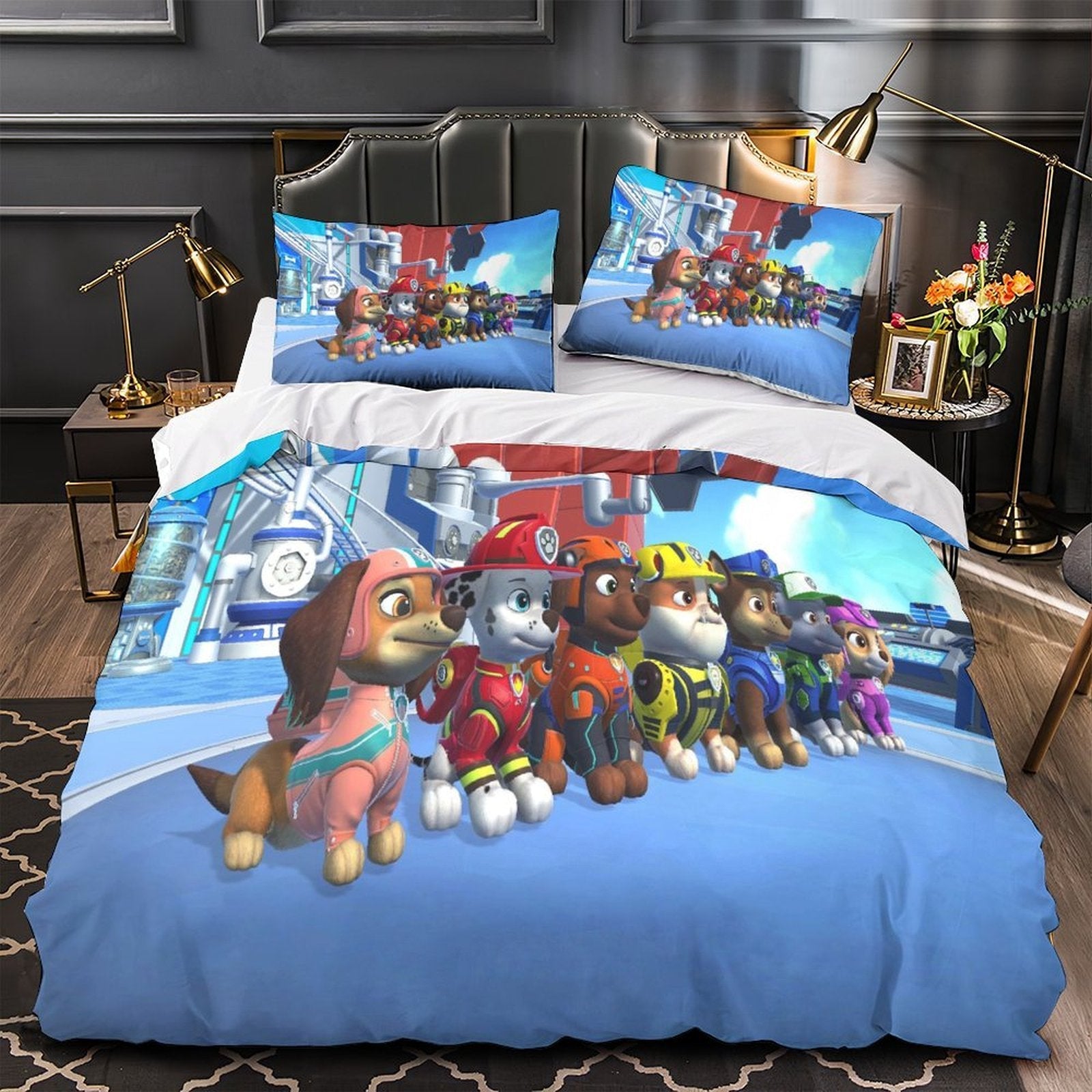 Paw Patrol 2025 Duvet Cover Pattern Bedding Set Without Filler