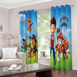 Paw Patrol Curtains Cosplay Blackout Window Drapes for Room Decoration