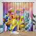 Paw Patrol Mighty Pups Curtains Pattern Blackout Window Drapes Room Decoration