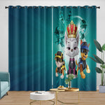 Paw Patrol Mission Paw Curtains Pattern Blackout Window Drapes Room Decoration