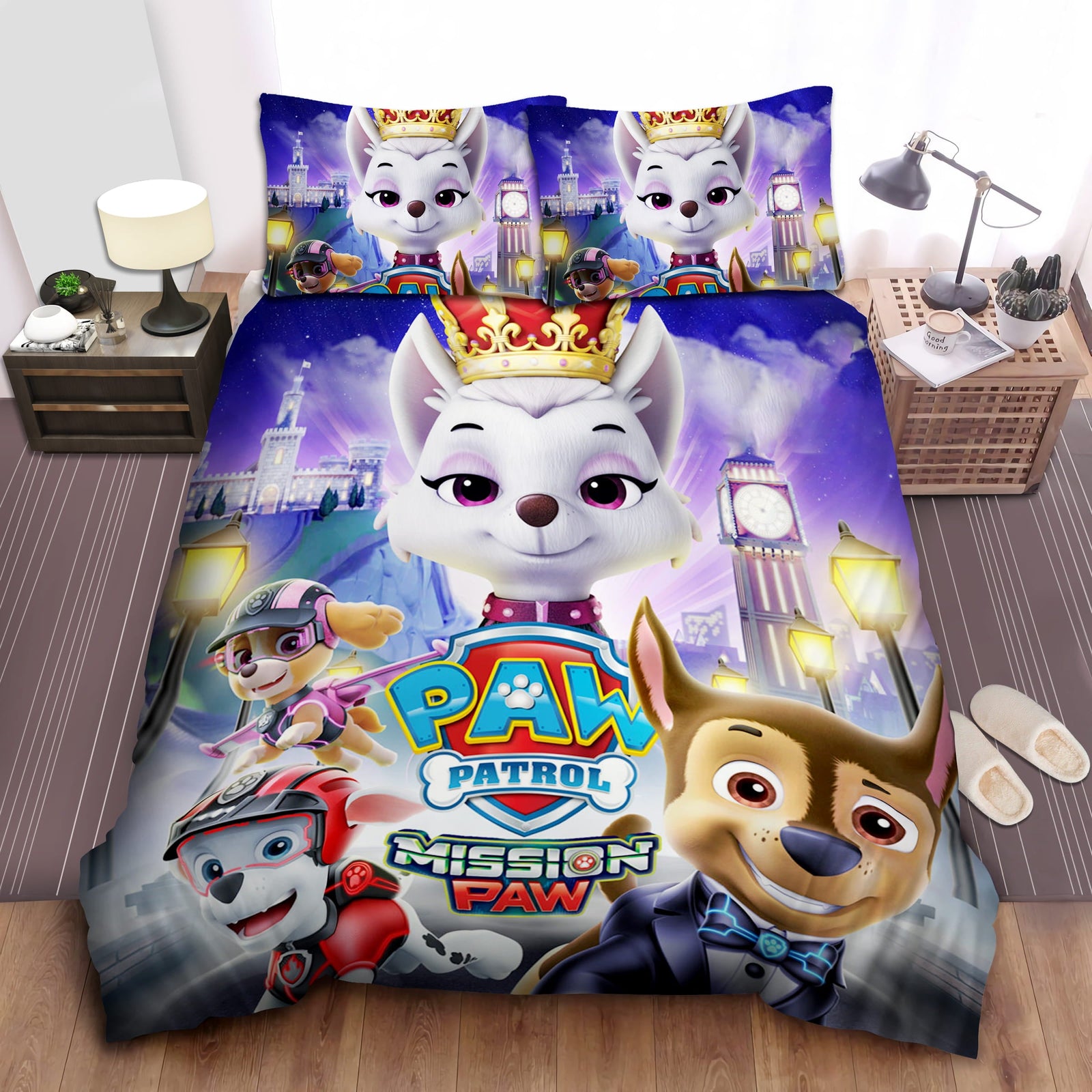 Paw Patrol Mission Paw Duvet Cover Bedding Set Without Filler