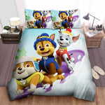 Paw Patrol Skiing Bed Sheets Spread Bedding Set Duvet Covers Without Filler