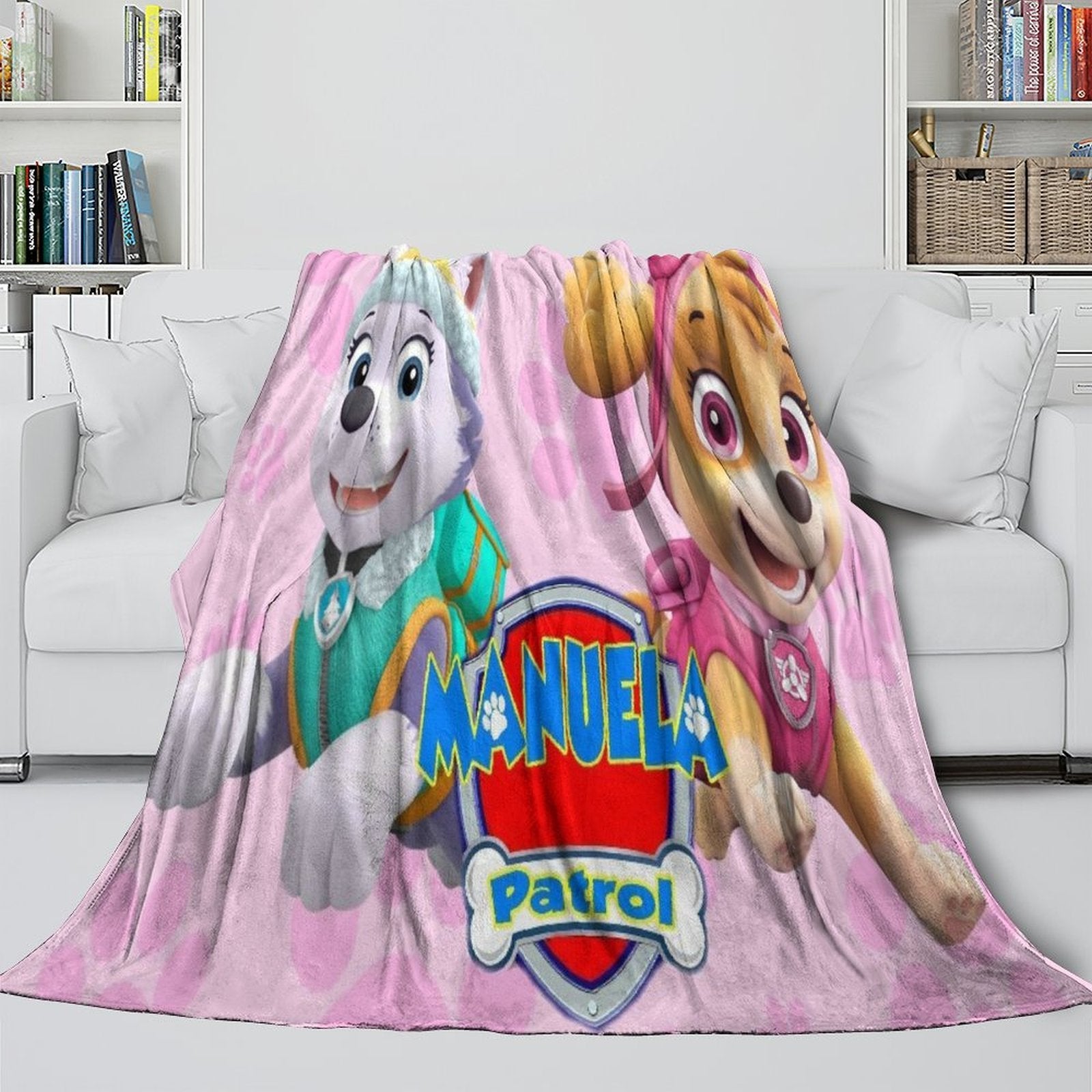 Paw Patrol Skye Blanket Flannel Throw Kids Room Decoration