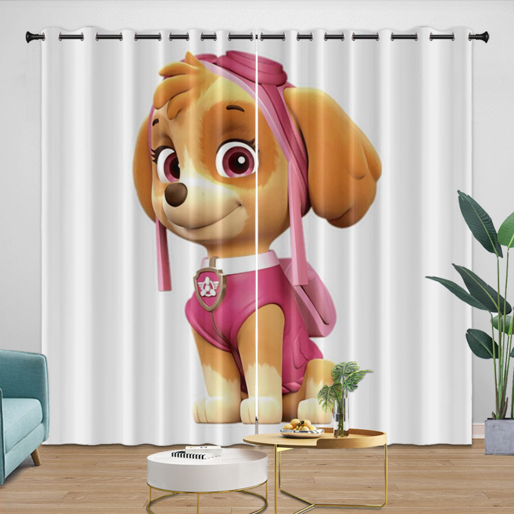 Paw Patrol Skye Curtains Blackout Kids Room Window Drapes