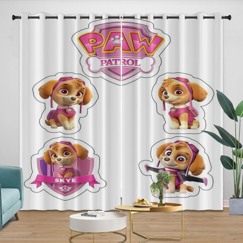 Paw Patrol Skye Curtains Blackout Kids Room Window Drapes