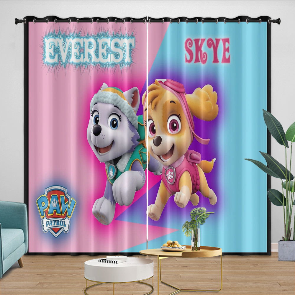 Paw Patrol Skye Curtains Blackout Kids Room Window Drapes