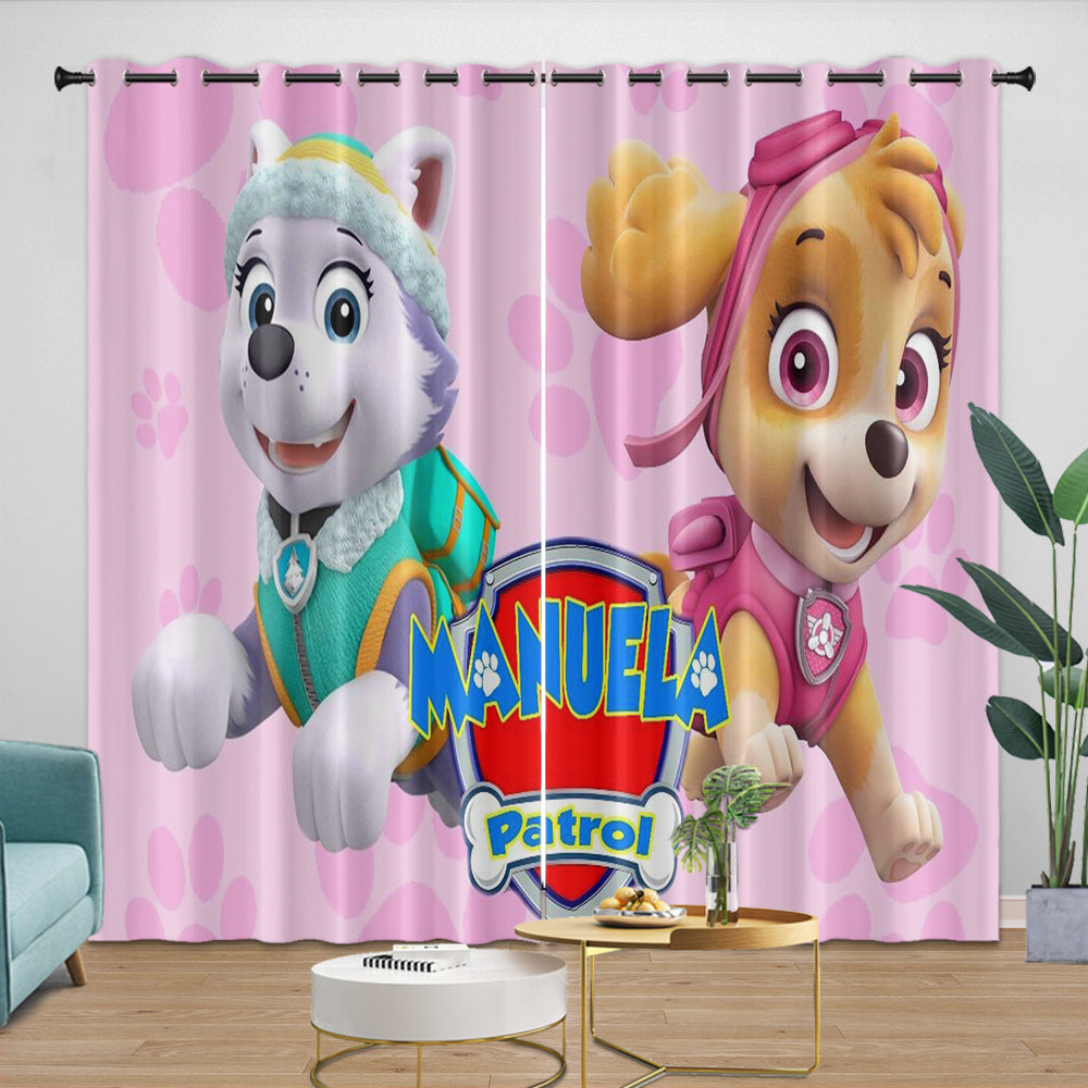 Paw Patrol Skye Curtains Blackout Kids Room Window Drapes