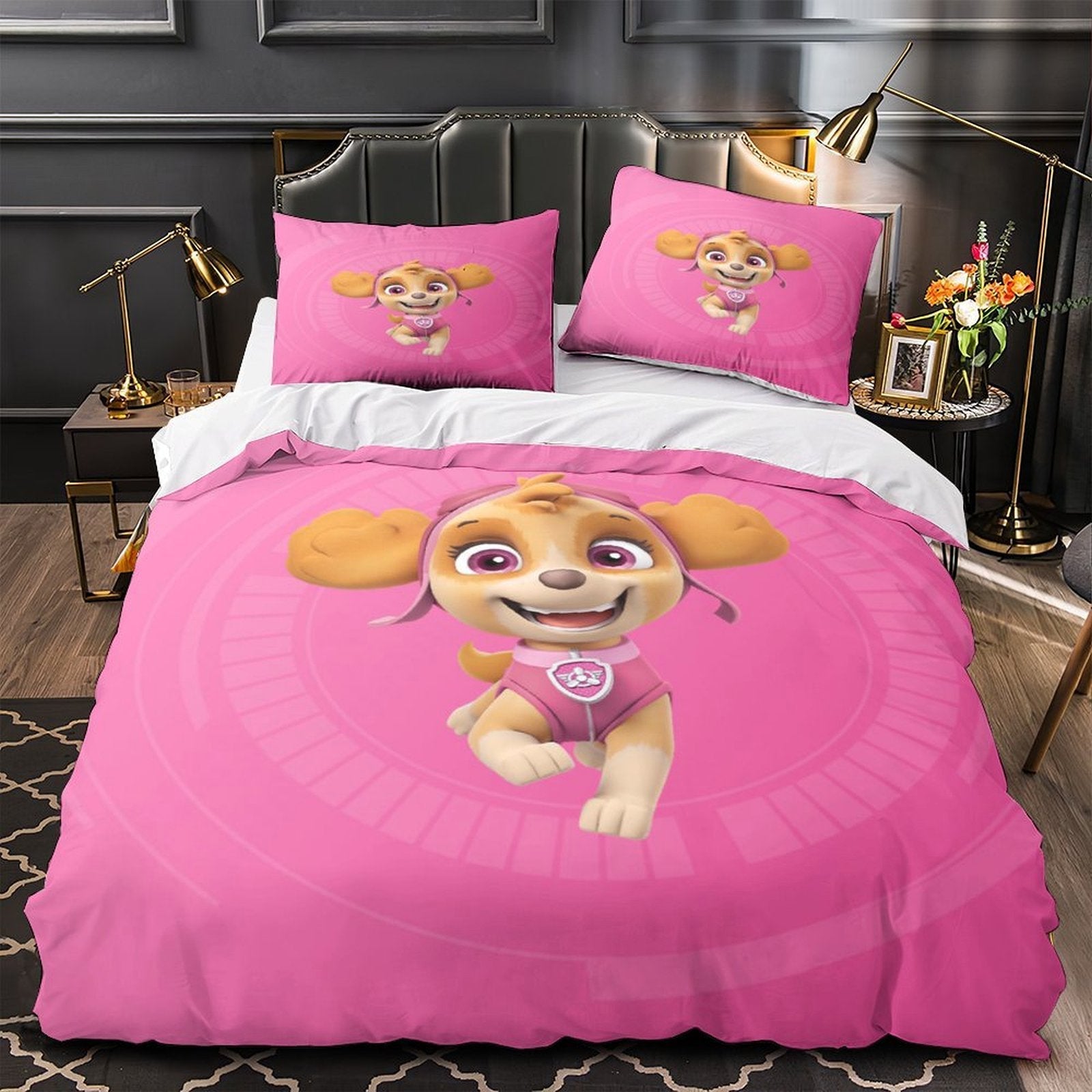 Paw Patrol Skye Duvet Cover Pattern Bedding Set Without Filler