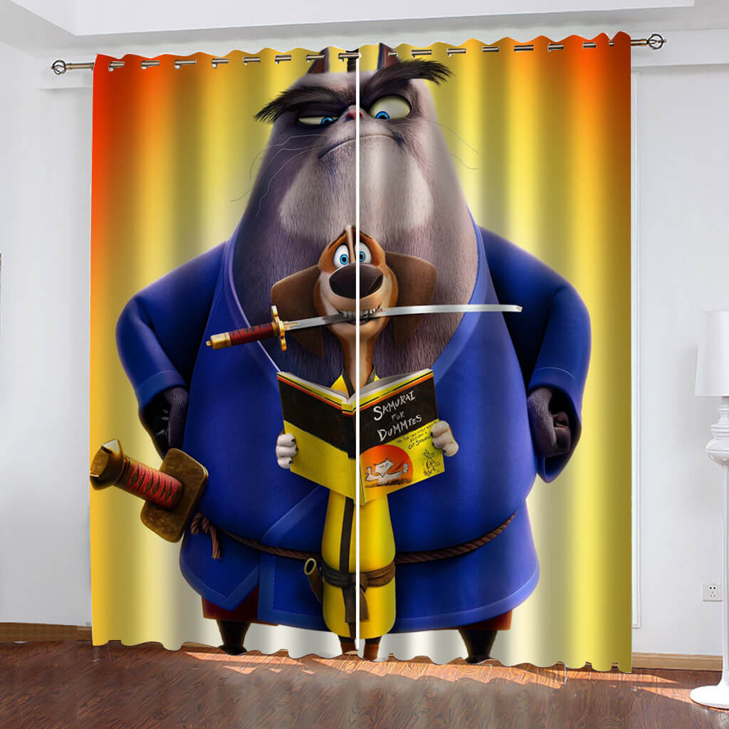 Paws of Fury The Legend of Hank Curtains Blackout Window Drapes