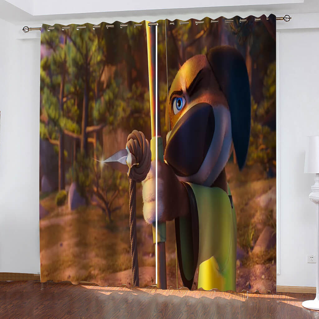 Paws of Fury The Legend of Hank Curtains Blackout Window Drapes