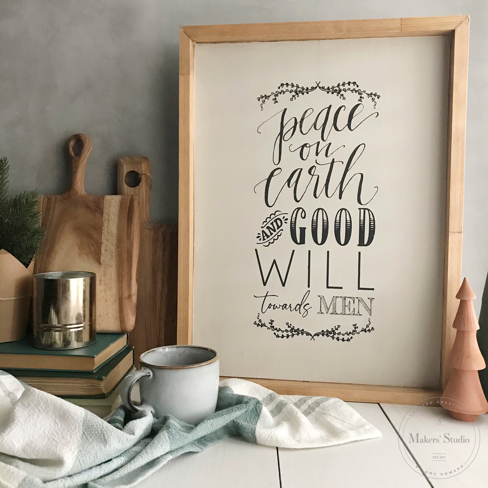 Peace on Earth - Mesh Stencil 12x18