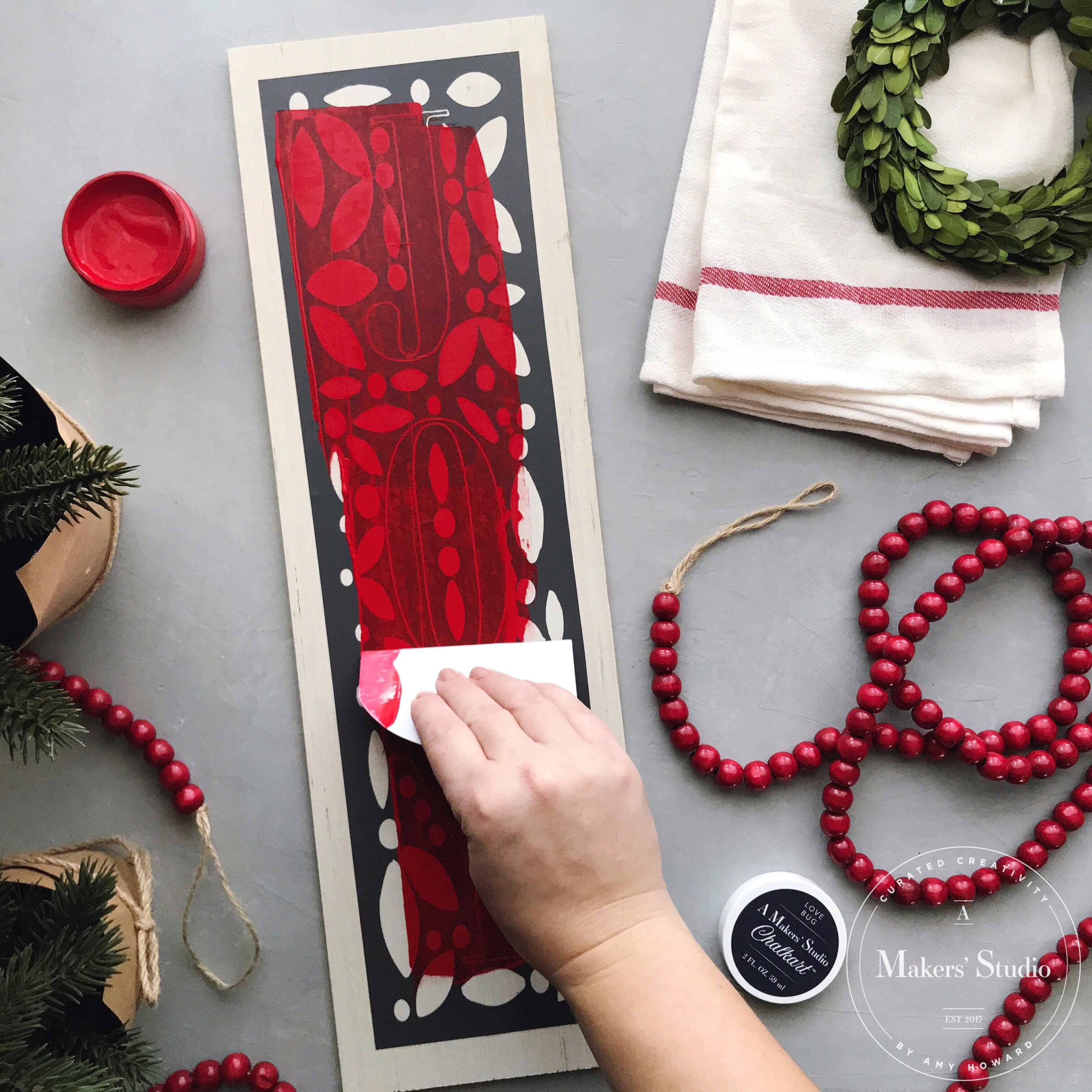 Peace on Earth - Mesh Stencil 12x18